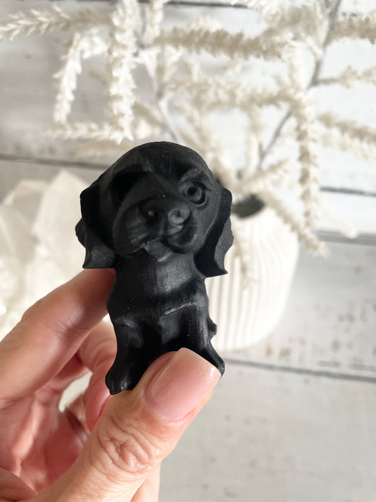 Black Obsidian Dog ~ Labrador (free kissses)