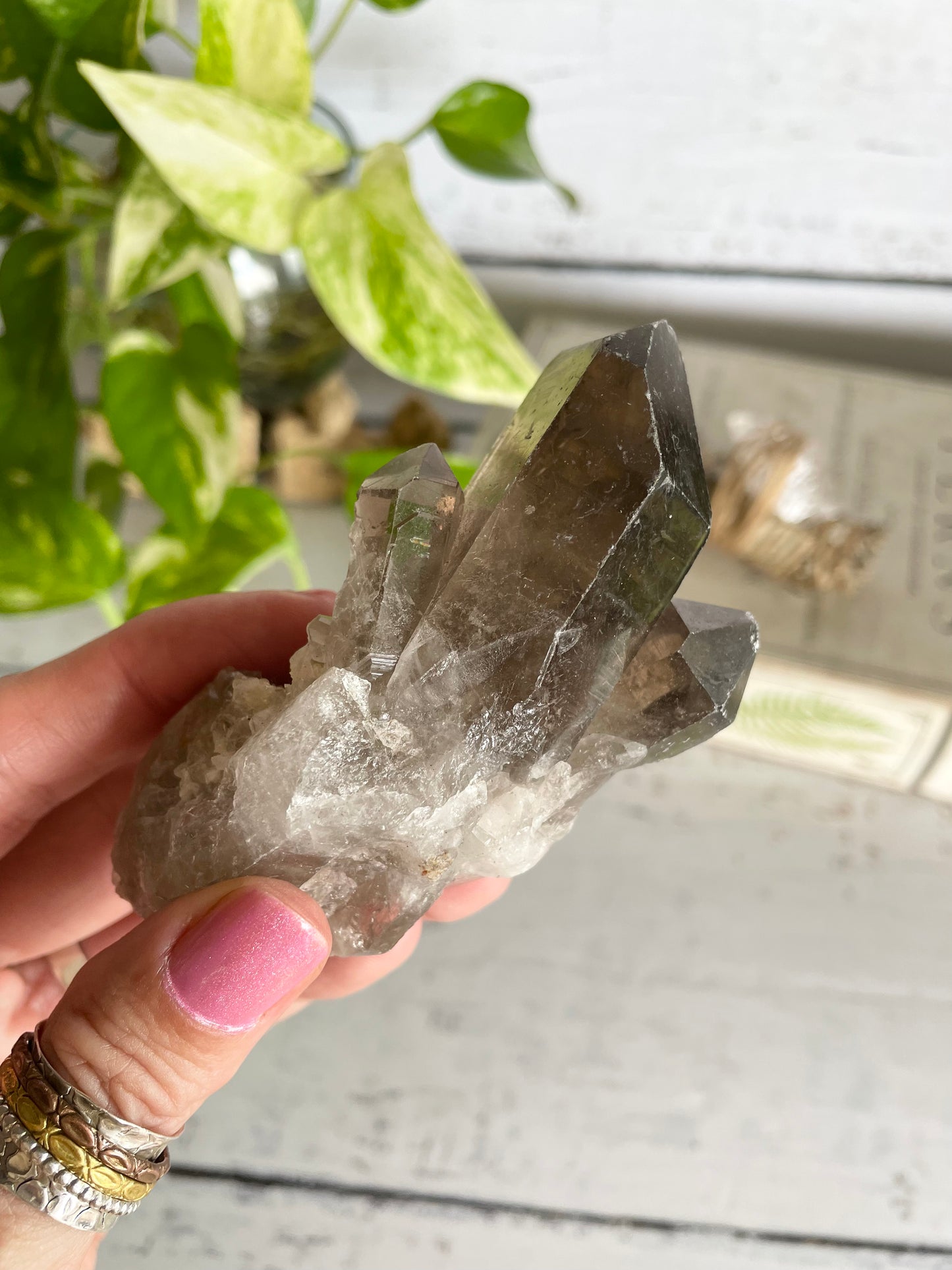 Smoky Quartz Cluster