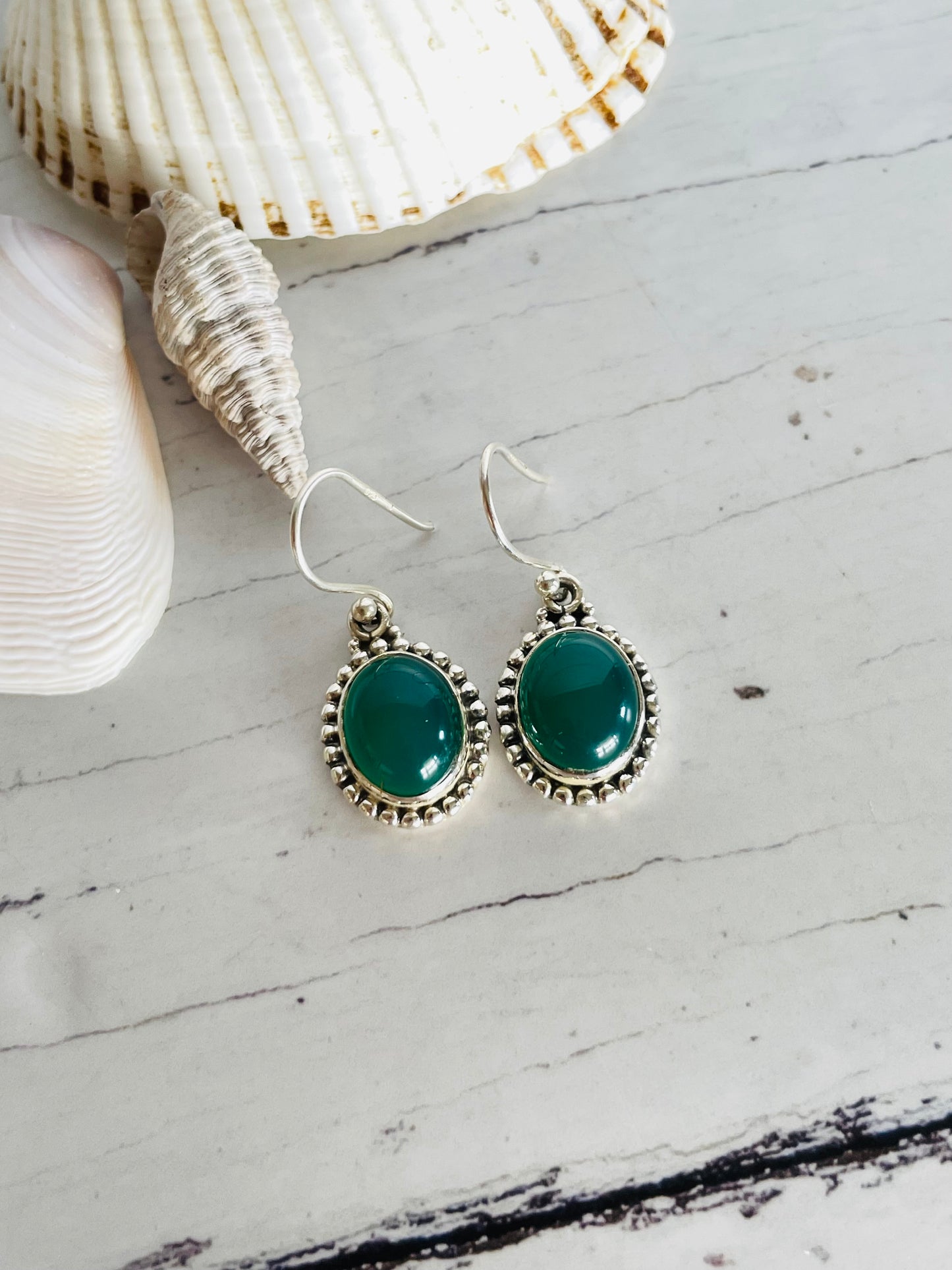 Green Onyx Dangles