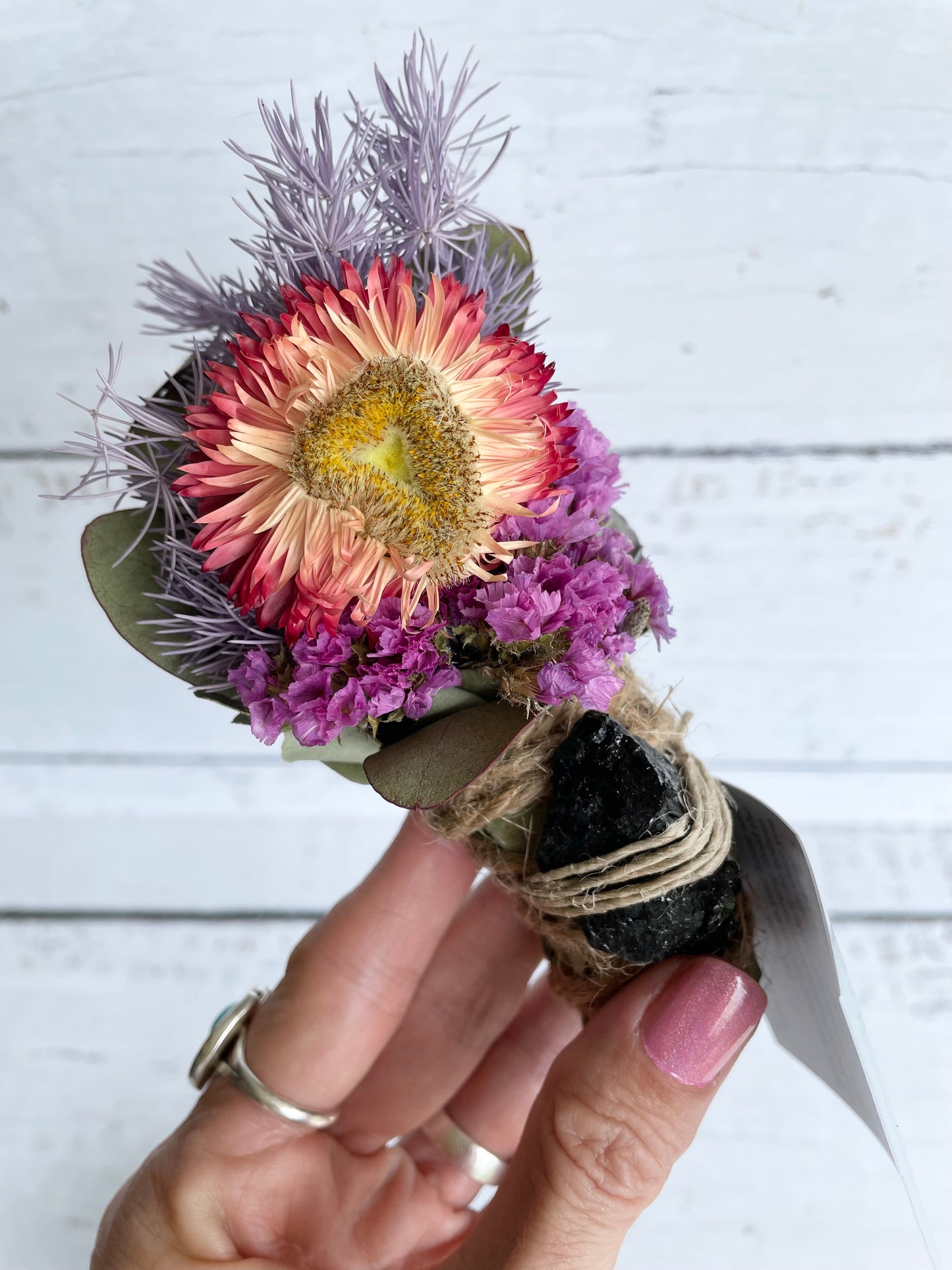 Floral Smoke Stick ~ Black Tourmaline