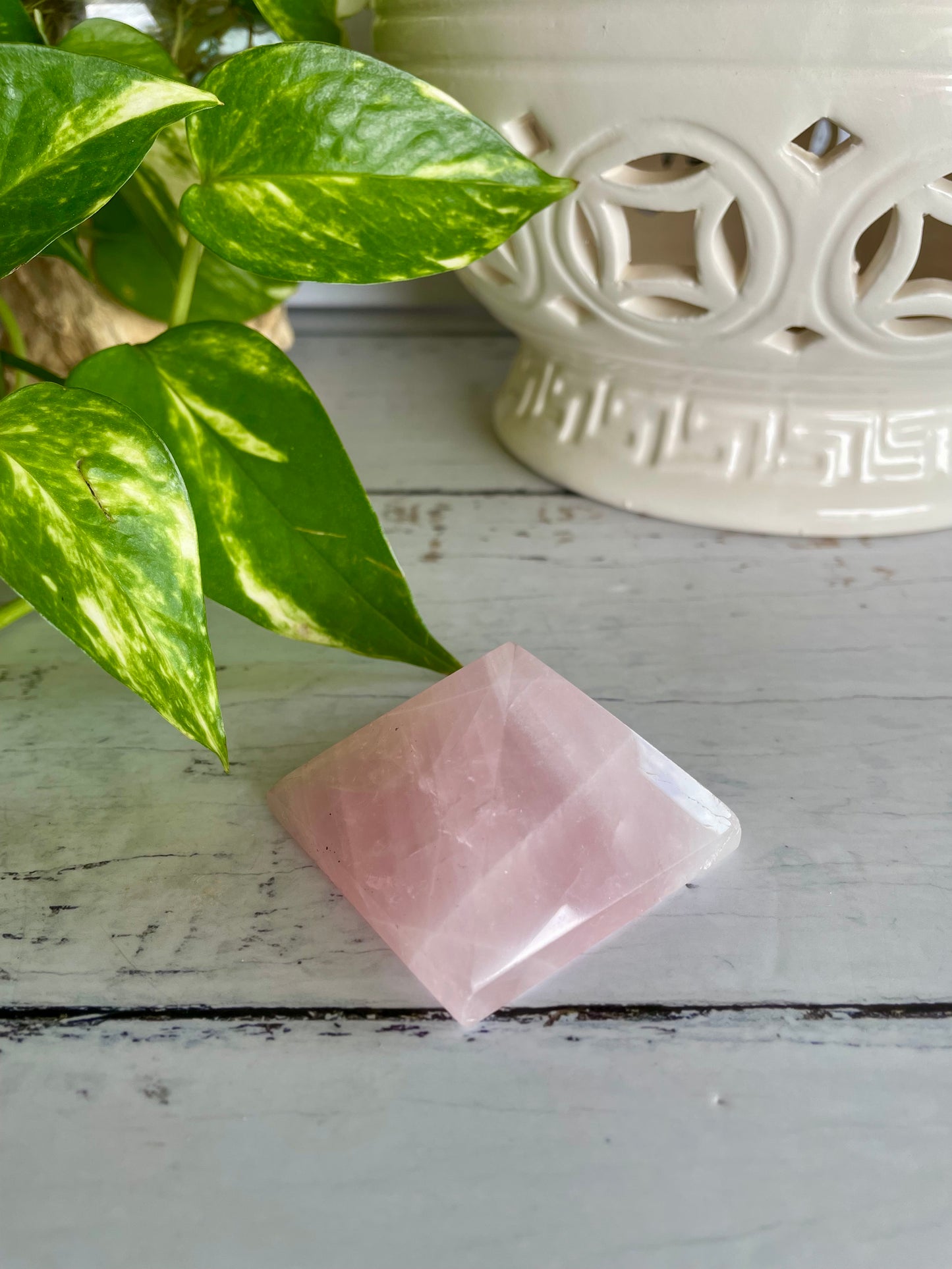 Rose Quartz Pyramid