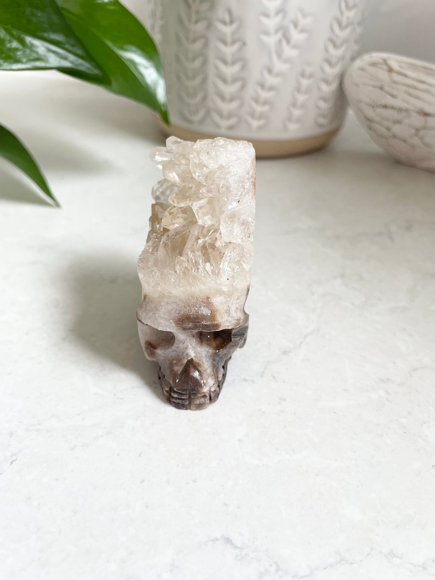 Mohawk Quartz Skull