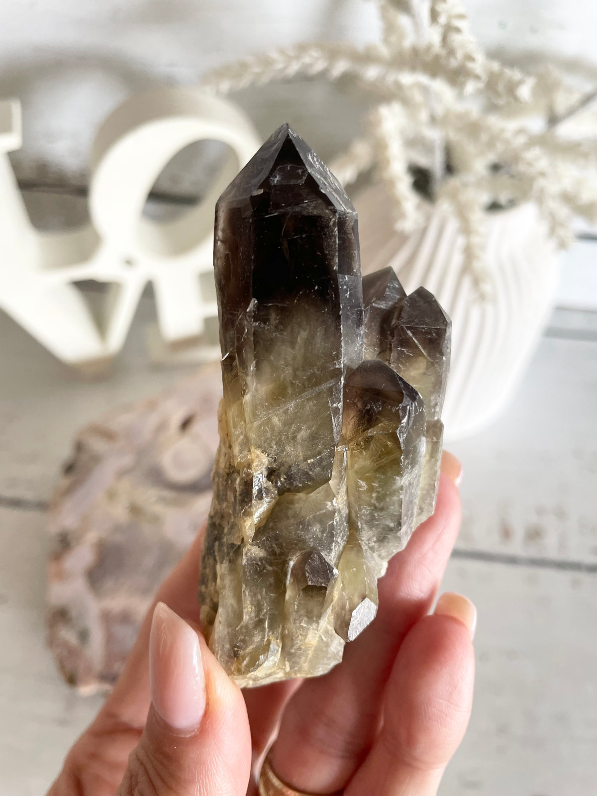Smoky Quartz Cluster