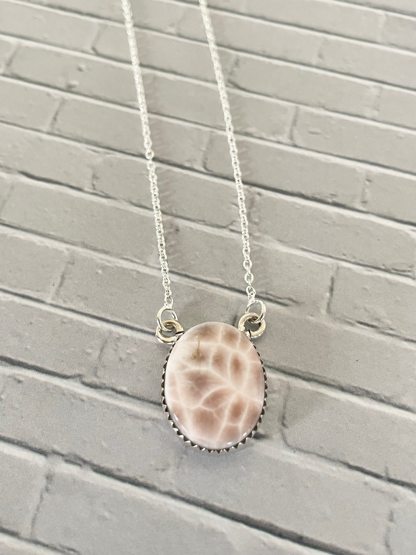 Pink Natrolite Necklace