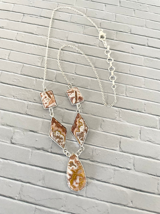 Ocean Jasper Lariat Necklace
