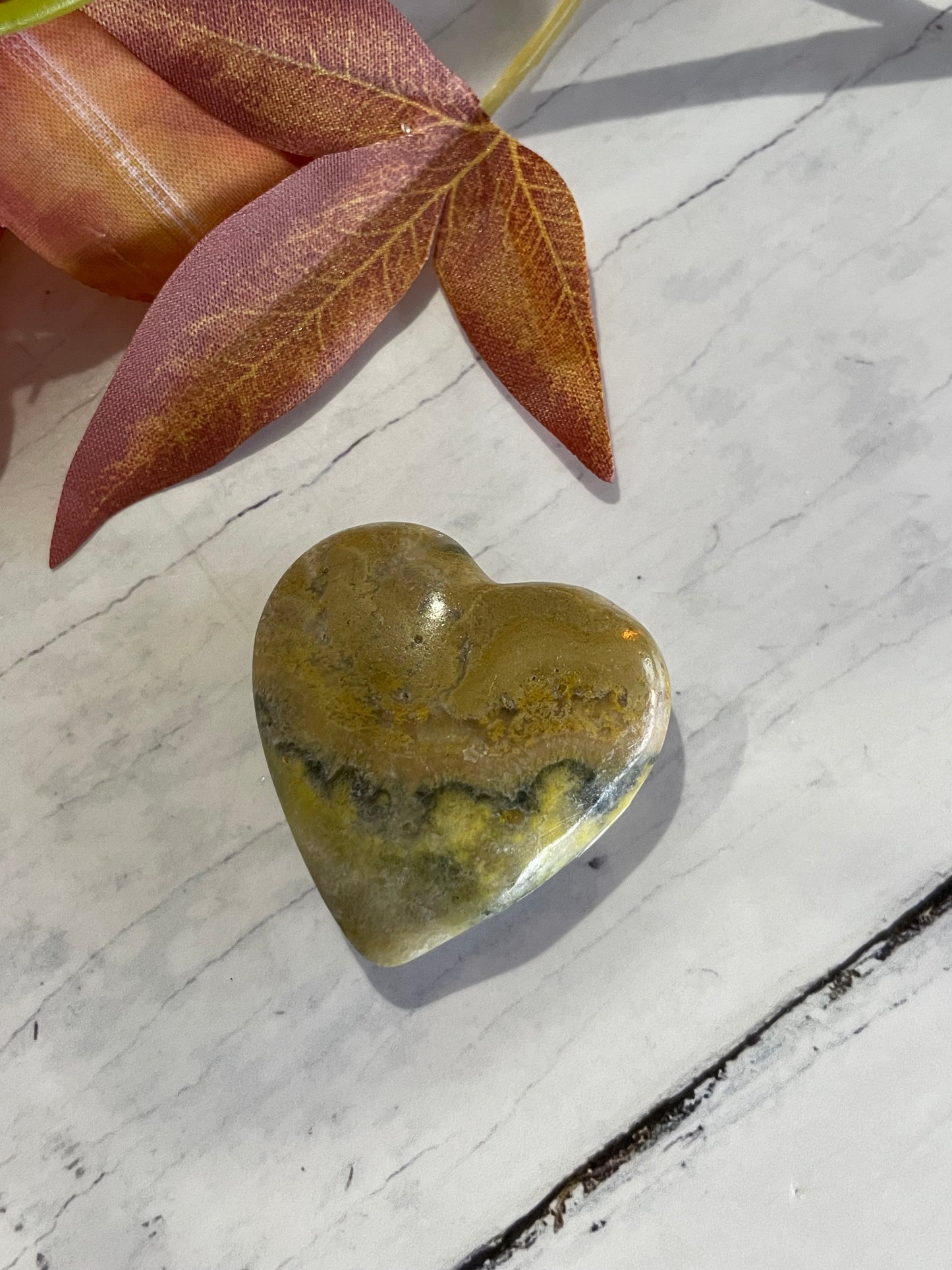 Bumble Bee Jasper Heart