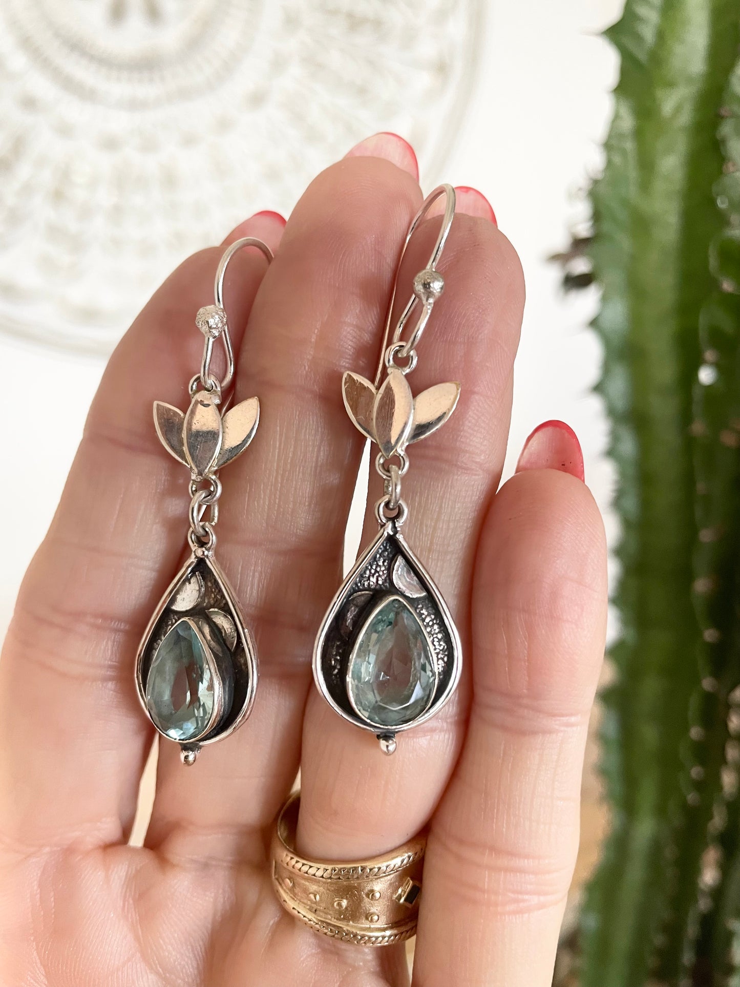 Blue Topaz Dangles
