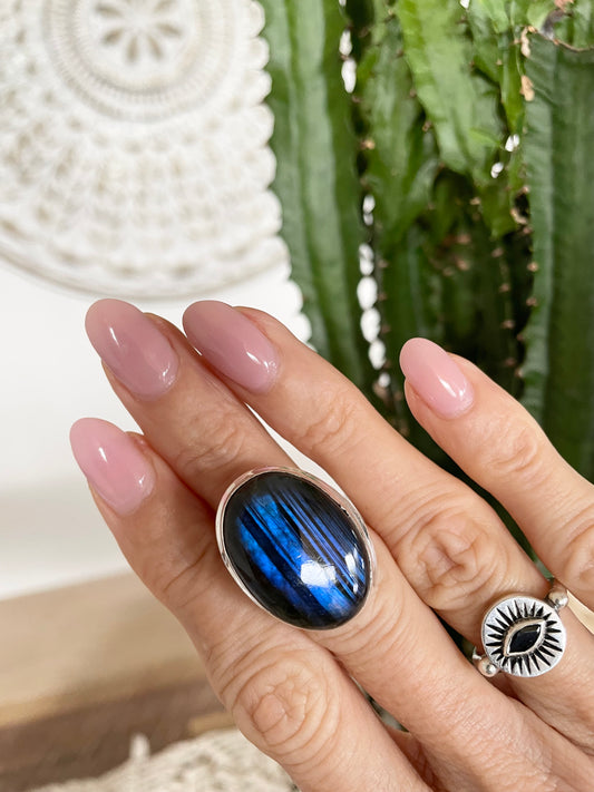 Labradorite Ring ~ size 6.5 - 10