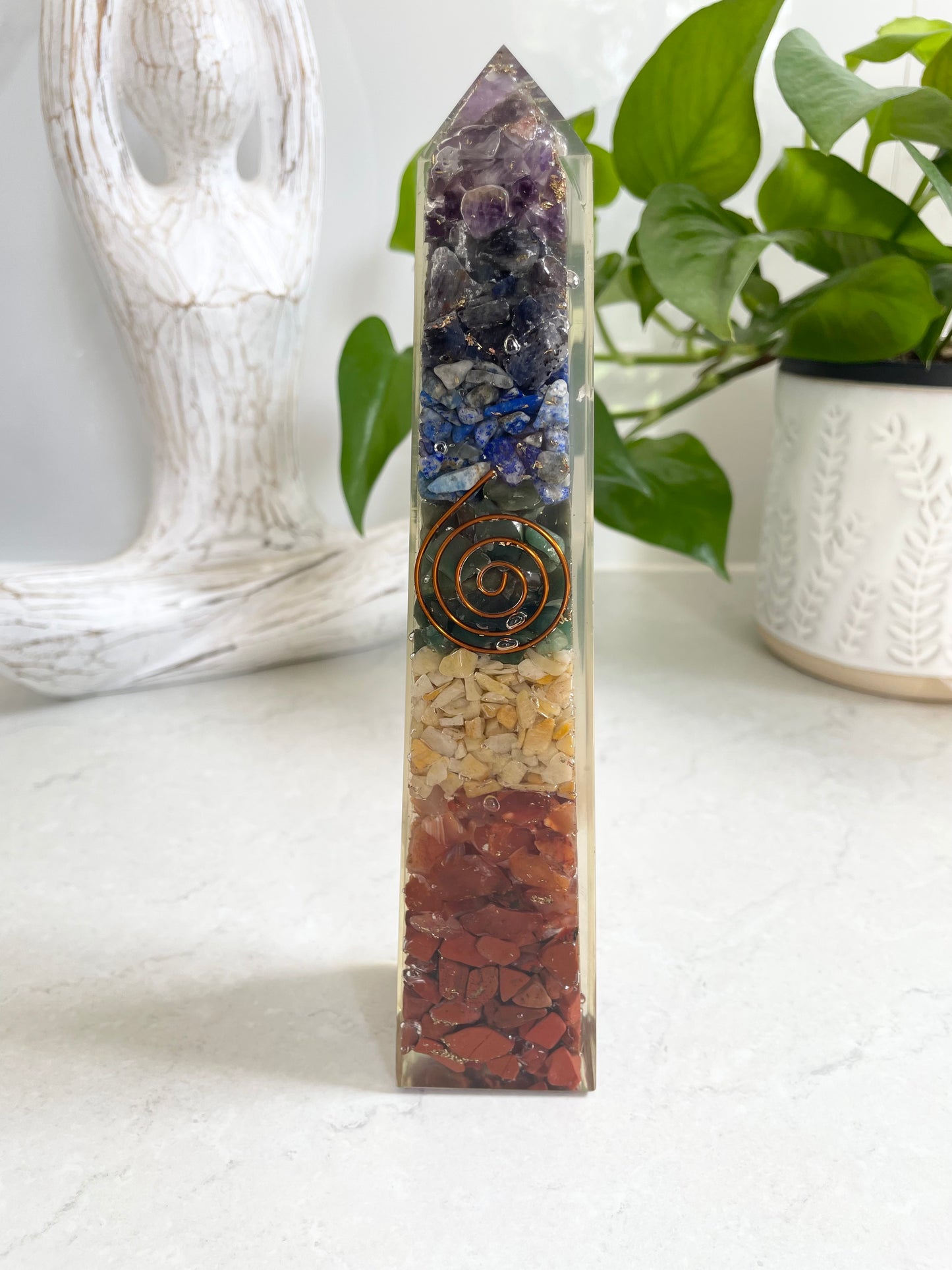 Chakra Orgone Obelisk