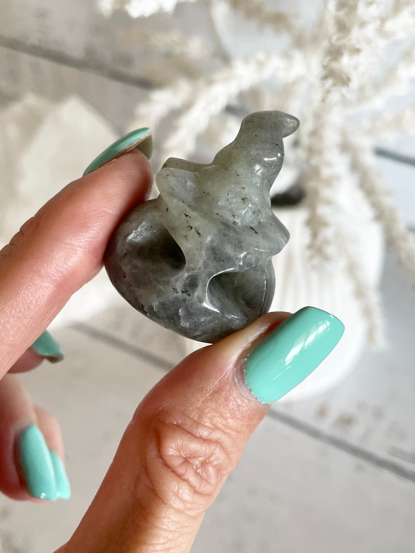 Halloween Pumpkin ~ Labradorite