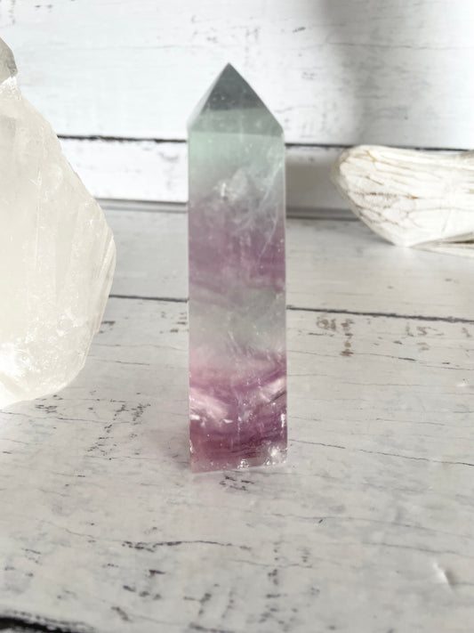 Rainbow Fluorite Obelisk