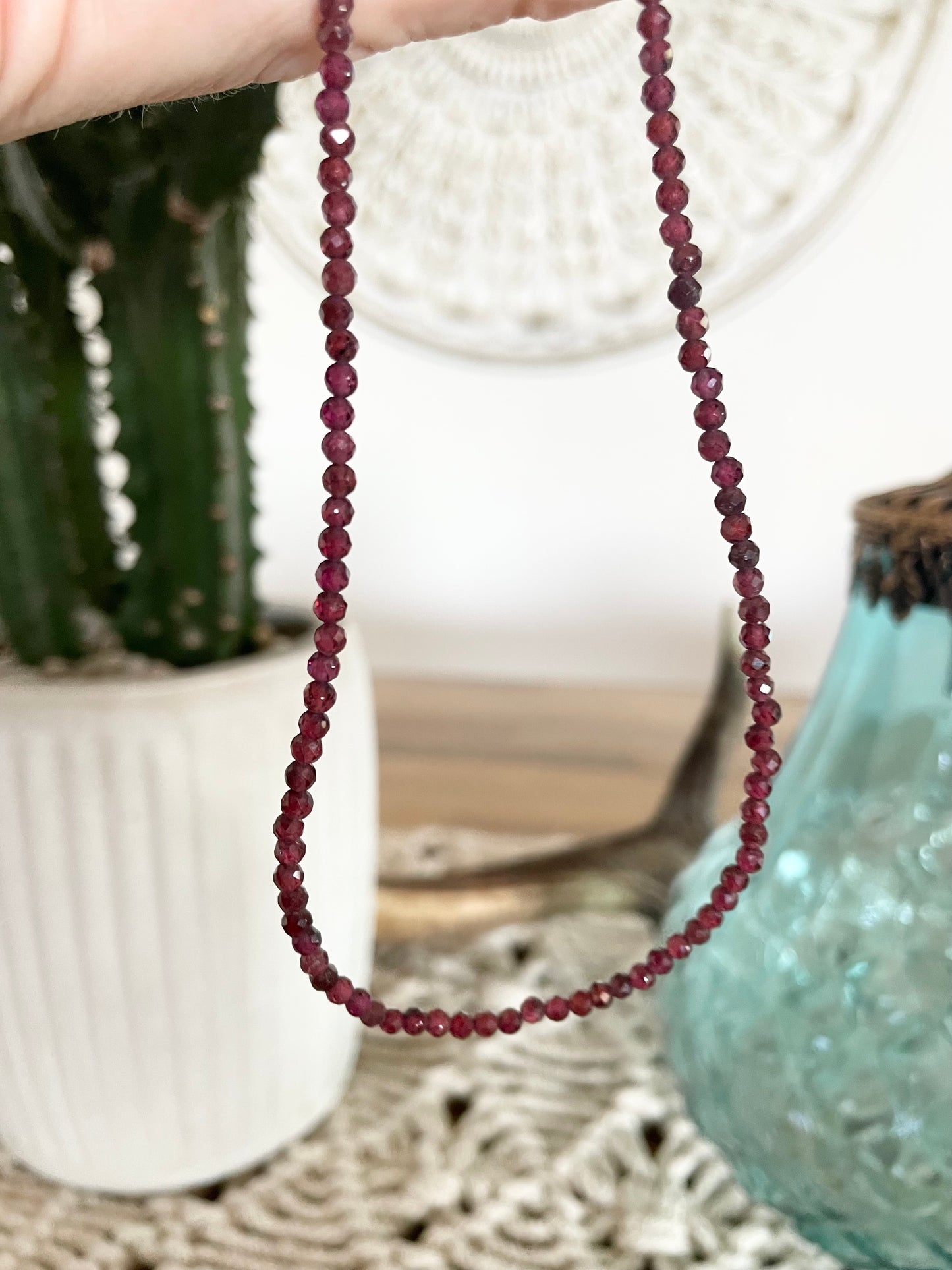 Garnet ~ Faceted Necklace