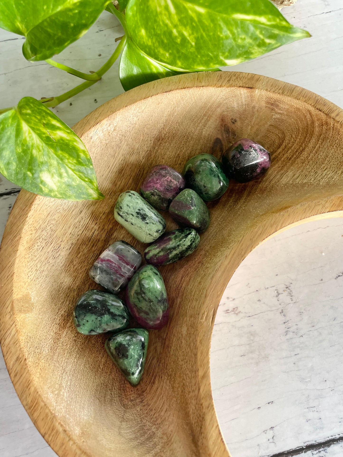 Ruby Zoisite Tumble Stones