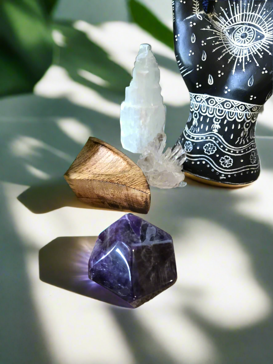 Chevron Amethyst Polished Freeform