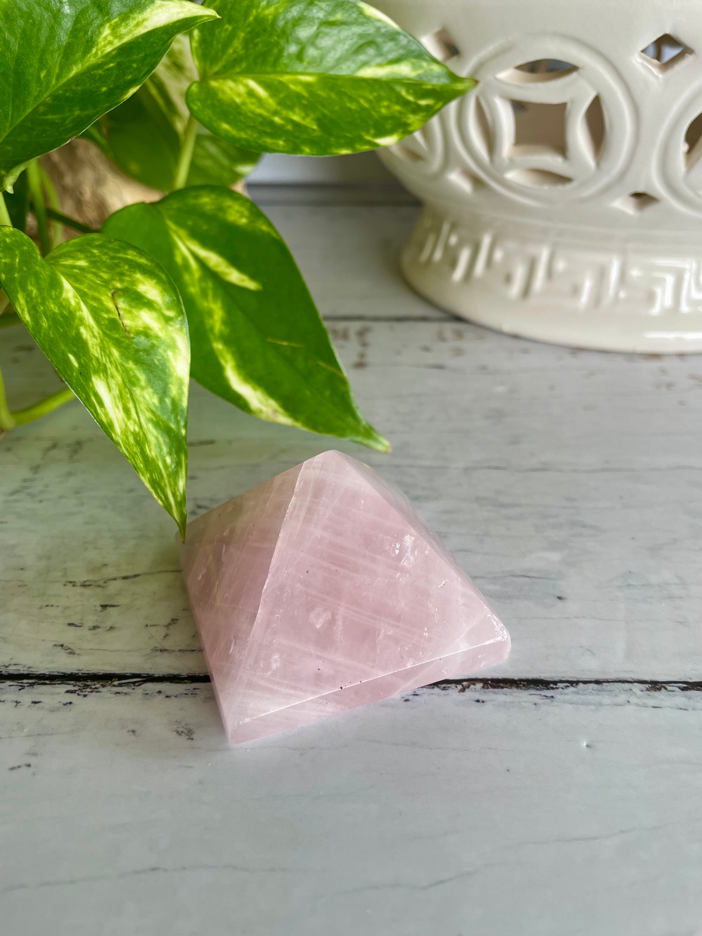 Rose Quartz Pyramid