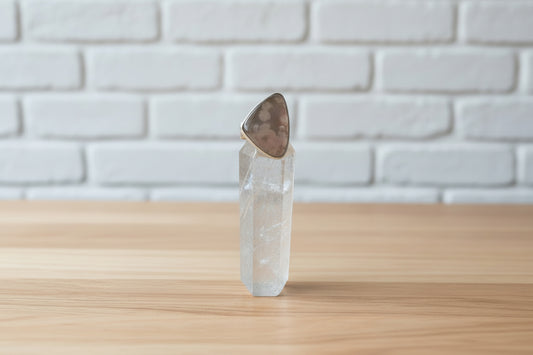 SweetGrass Studio ~ Flower Agate Ring - size 6.5