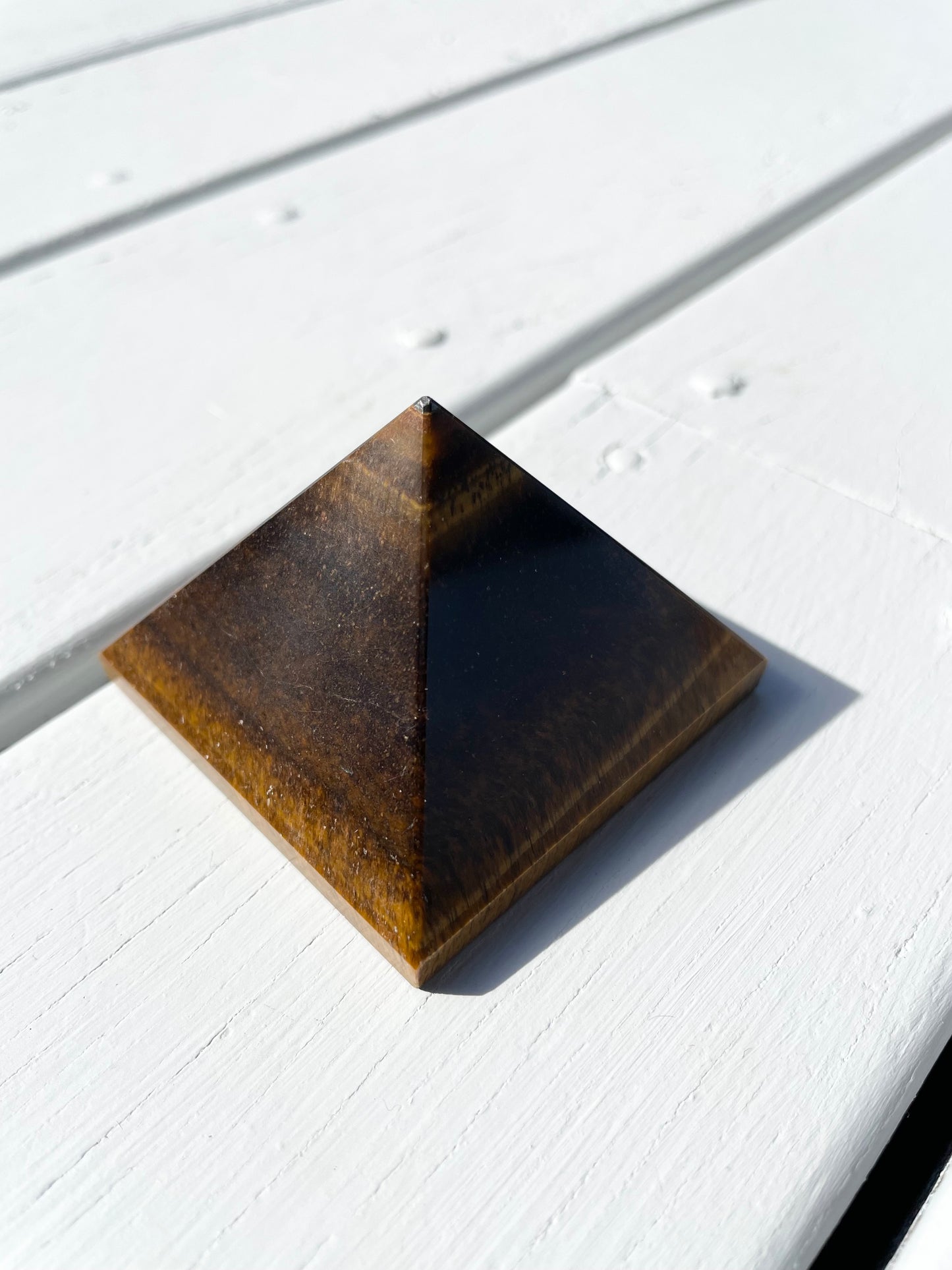 Tigers Eye Pyramid
