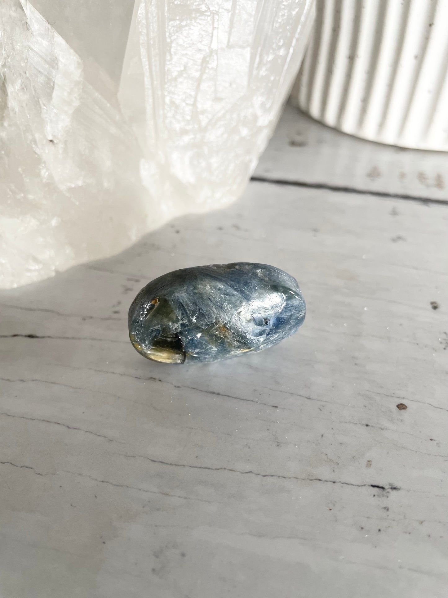 Kyanite Pillow Palm Stone
