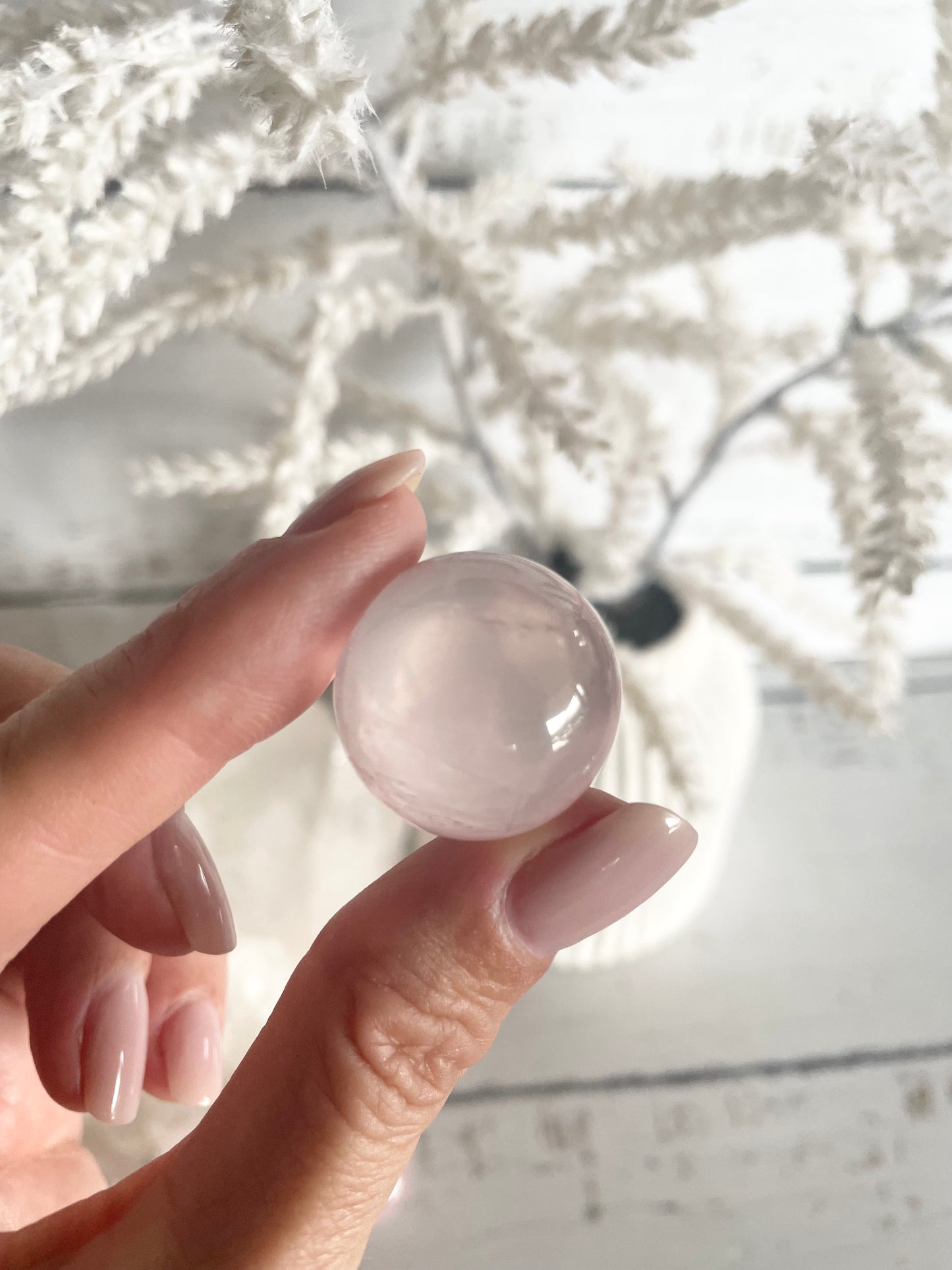 Intuitively Chosen ~ Rose Quartz Sphere