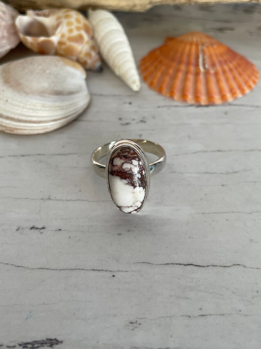 Mexican Wild Horse Magnesite Silver Ring