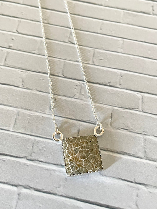Fossil Coral/Petoskey Stone Necklace