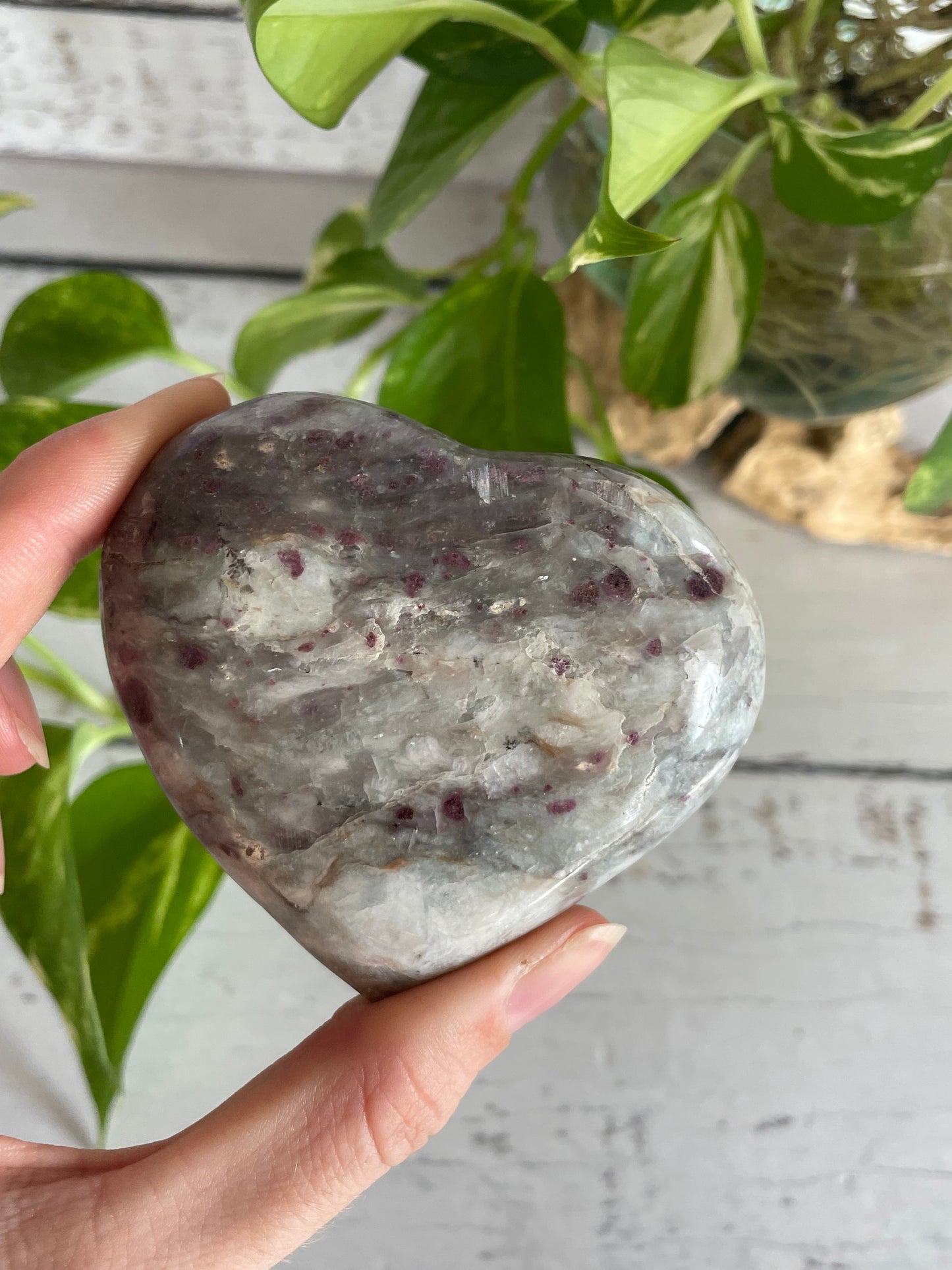 Rubellite Tourmaline Heart