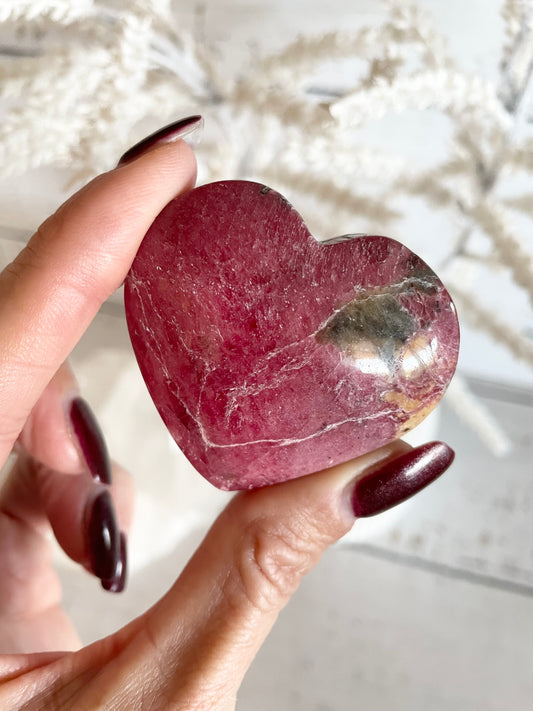 Rhodonite Heart