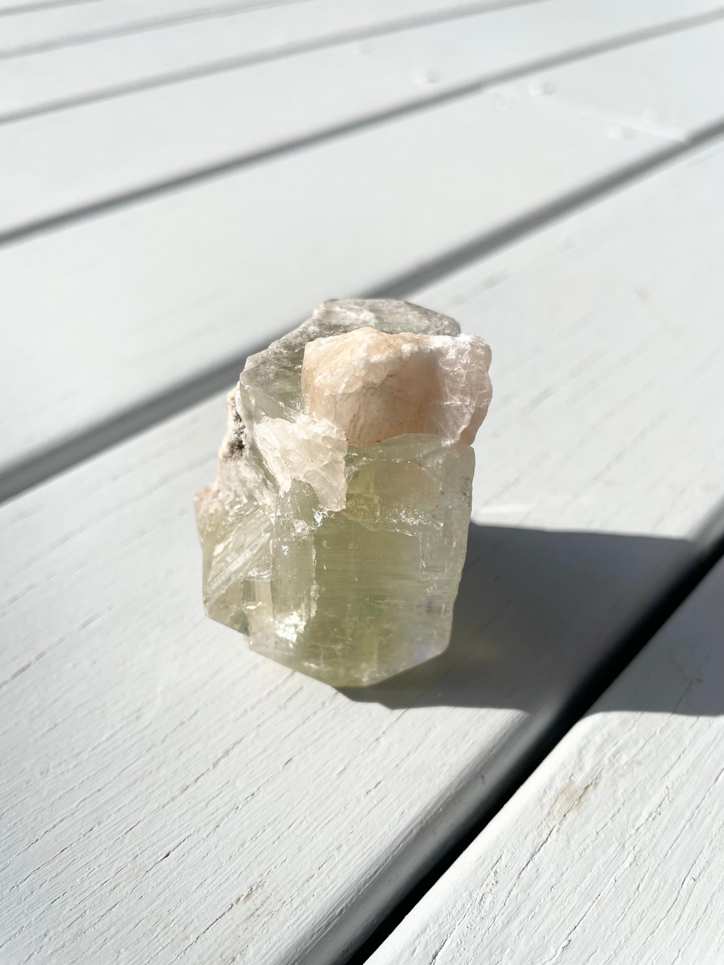 Green Apopyhllite Stilbite Cluster