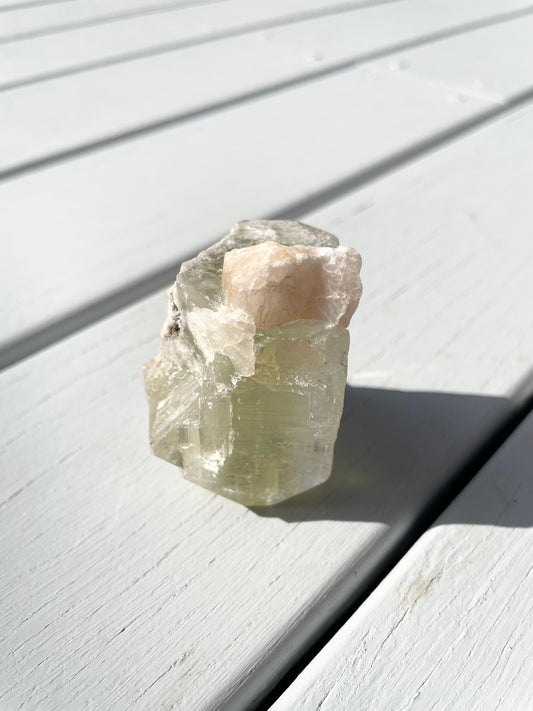 Green Apopyhllite Stilbite Cluster