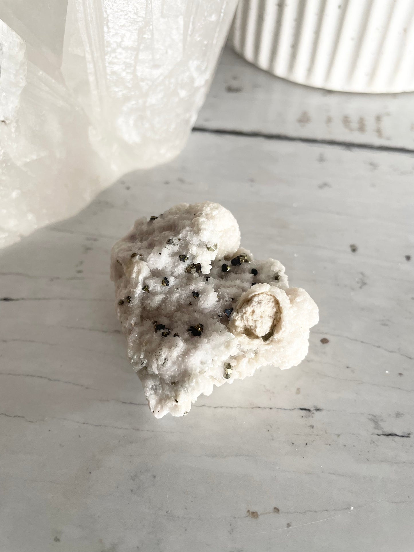 Quartz Pyrite Cluster