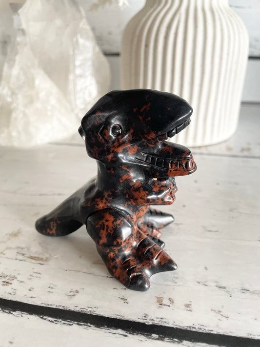Mahogany Obsidian Dinosaur