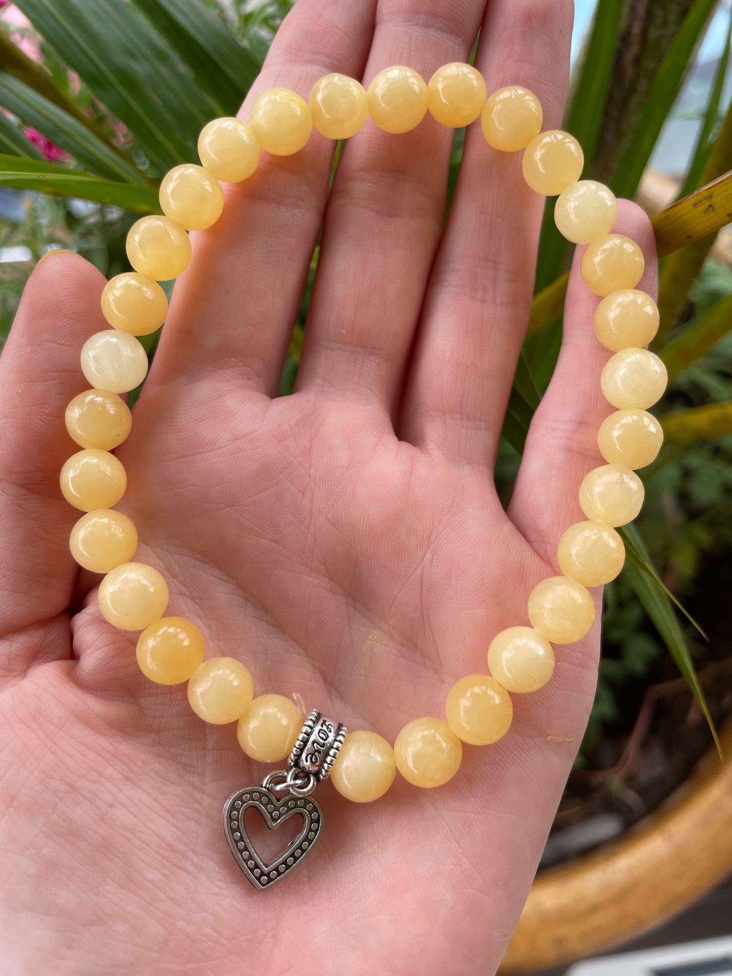 Golden Calcite Healing Anklet ~ Sunshine