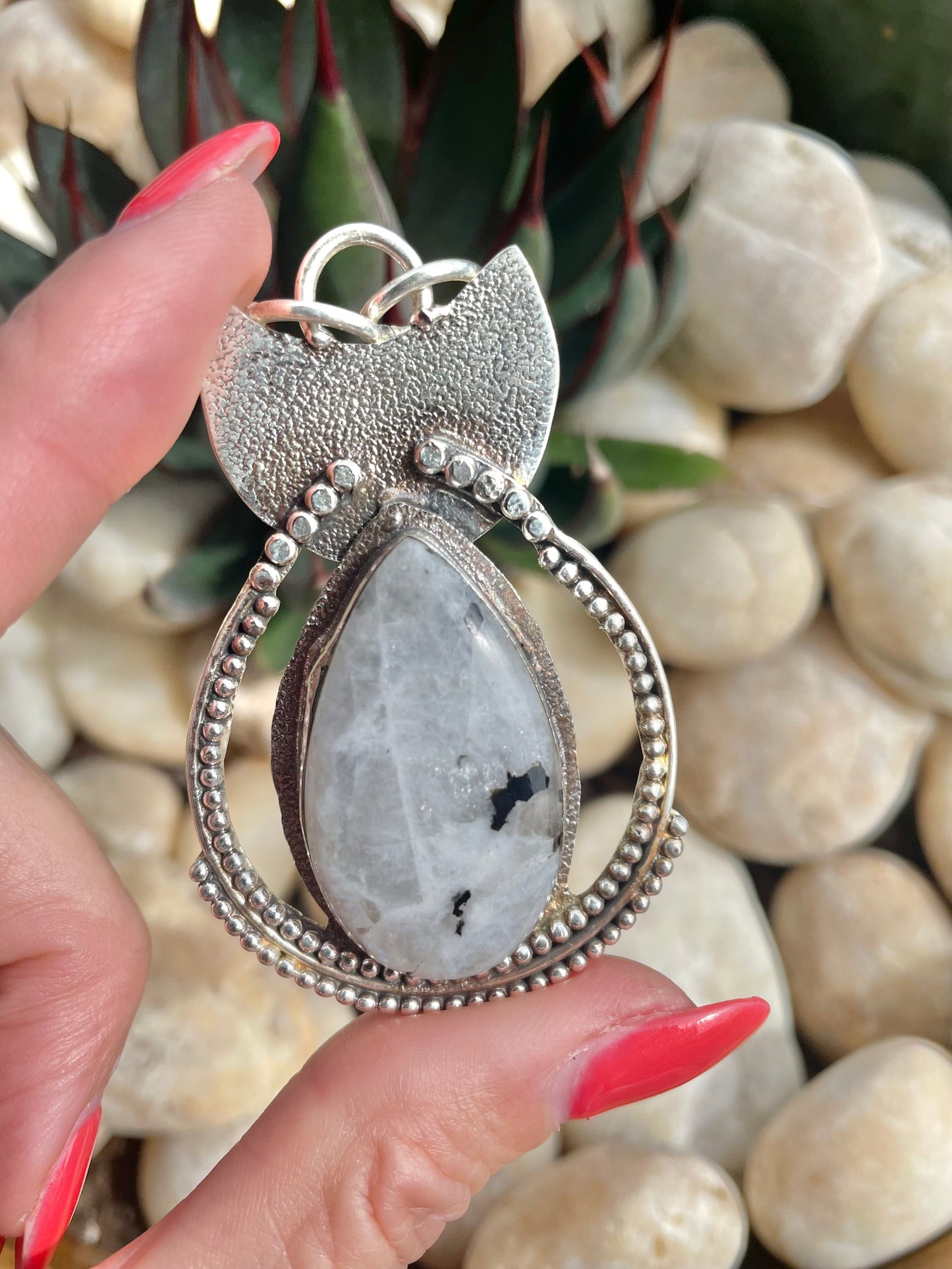 Rainbow Moonstone Pendant