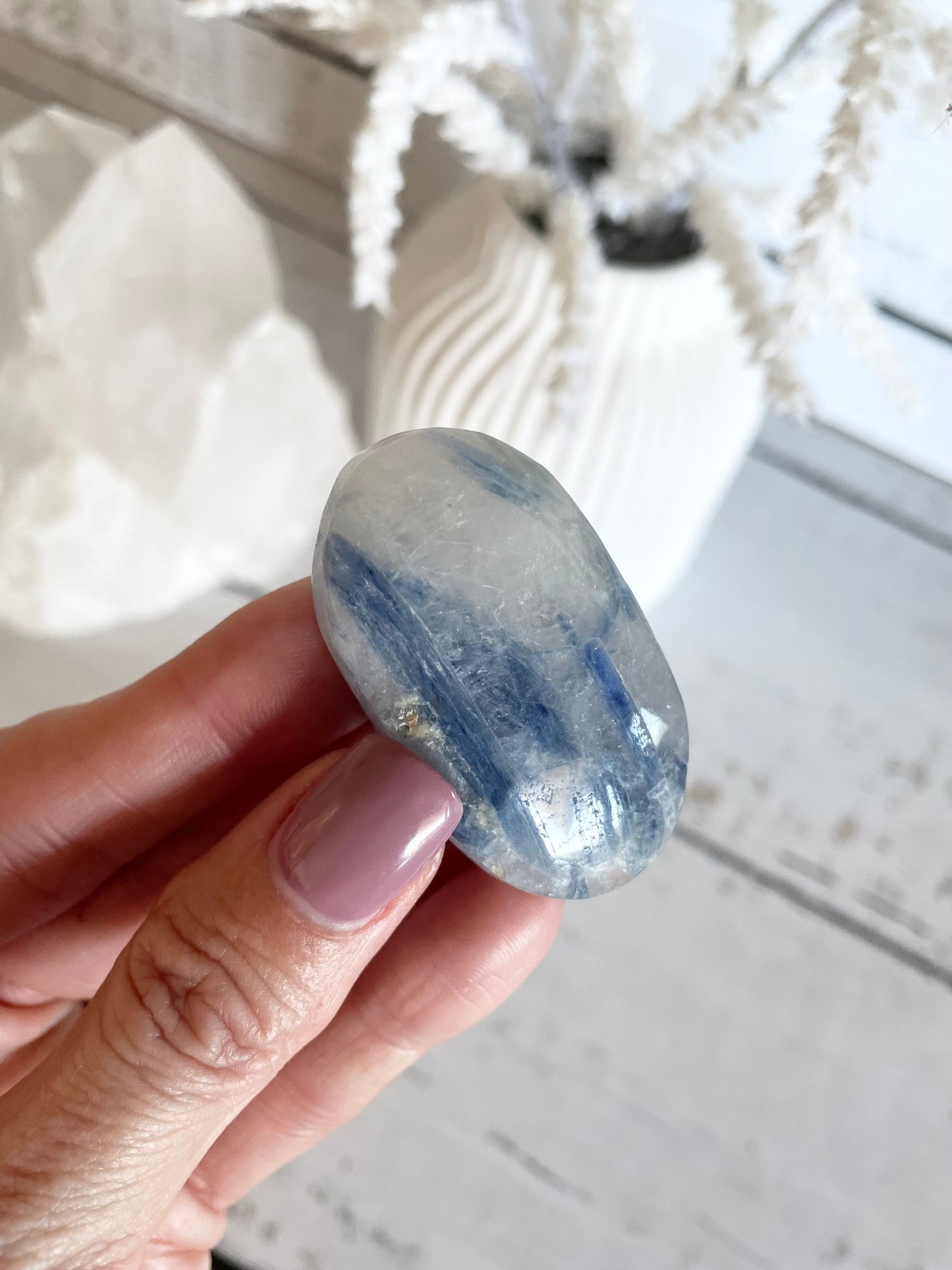 Kyanite Pillow Palm Stone