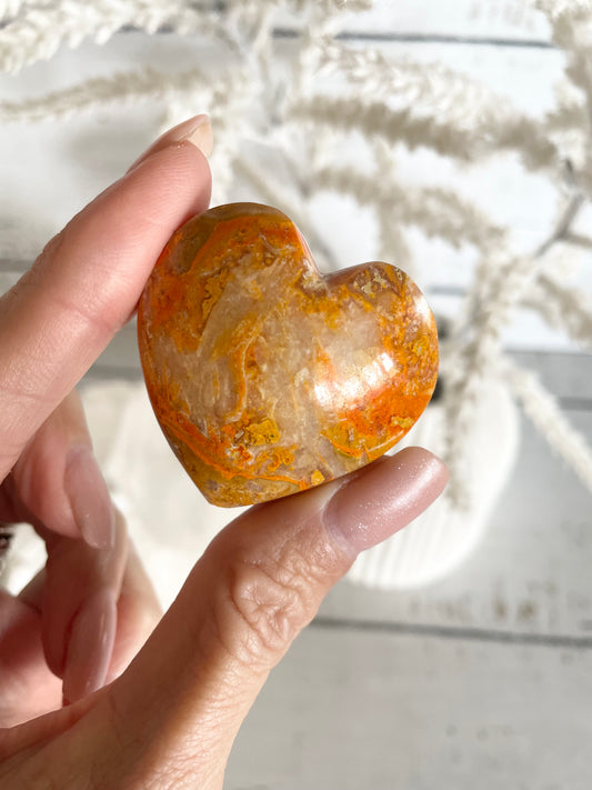 Bumble Bee Jasper Heart