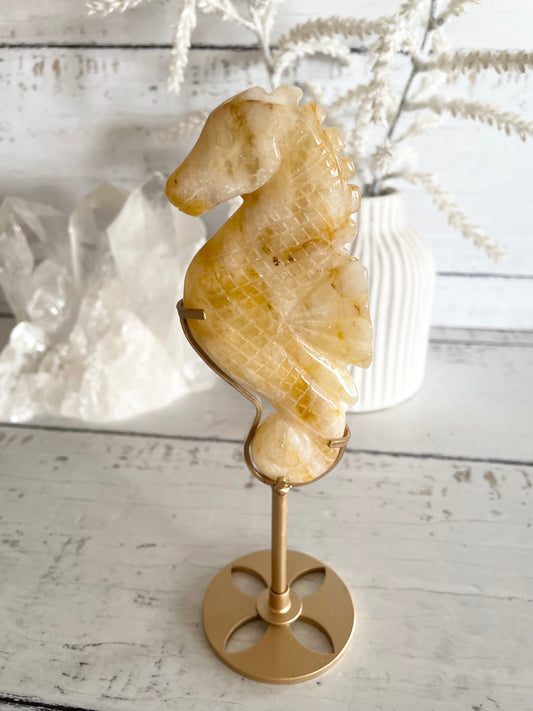 Seahorse ~ Golden Healer Quartz
