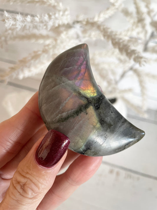 Labradorite Crescent Moon