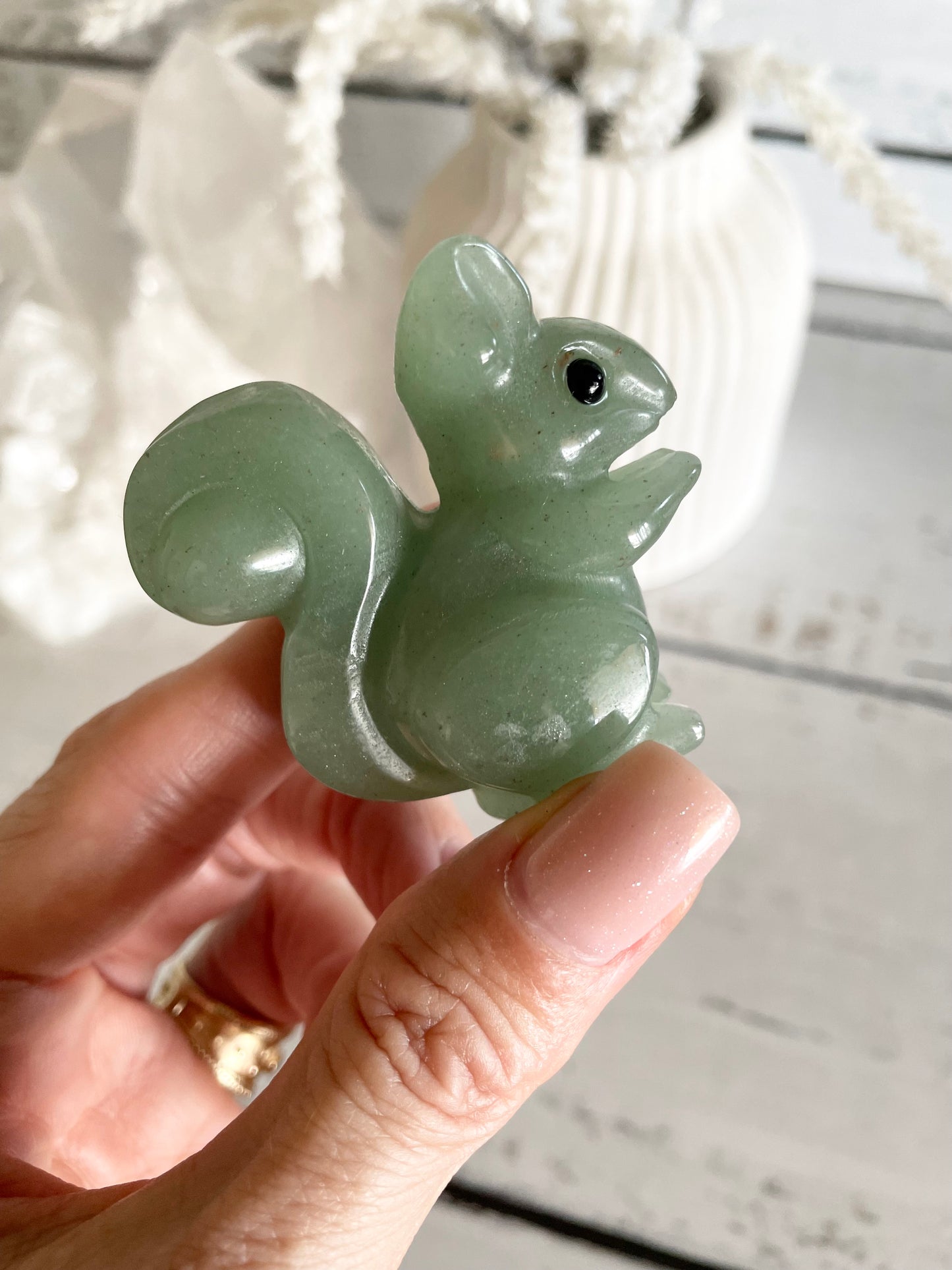 Green Aventurine Squirrel