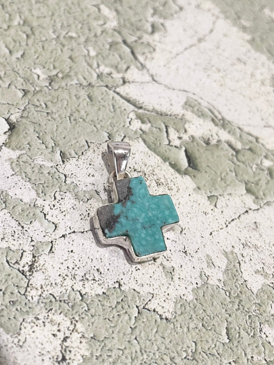 Arizona Turquoise Cross Pendant