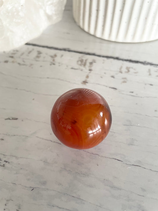Carnelian Sphere Includes Holder