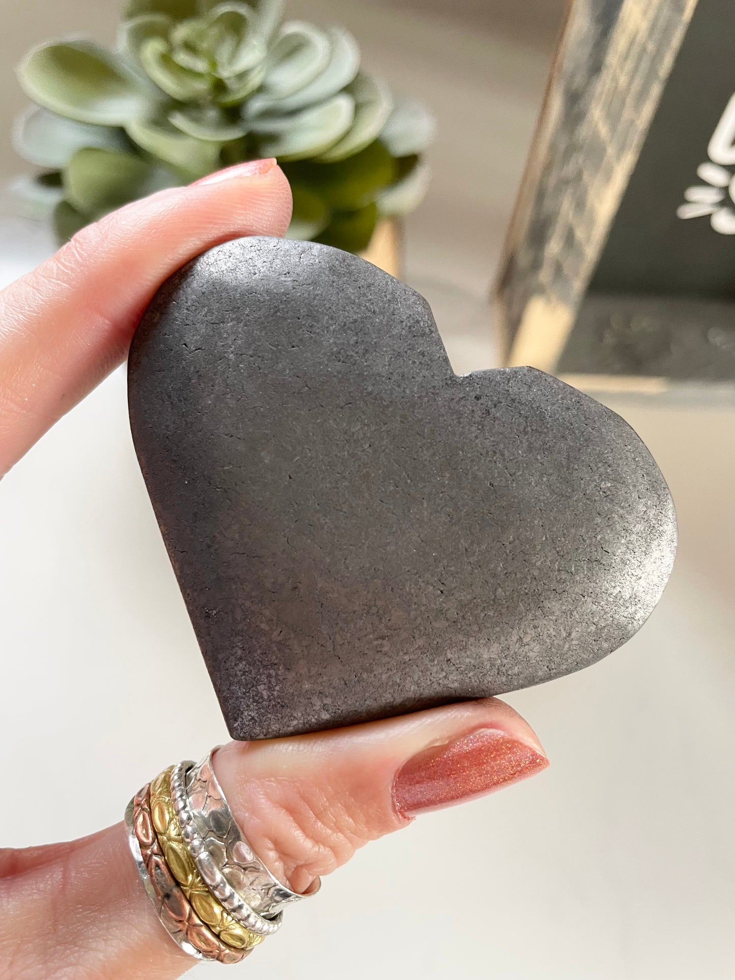 Shungite Heart