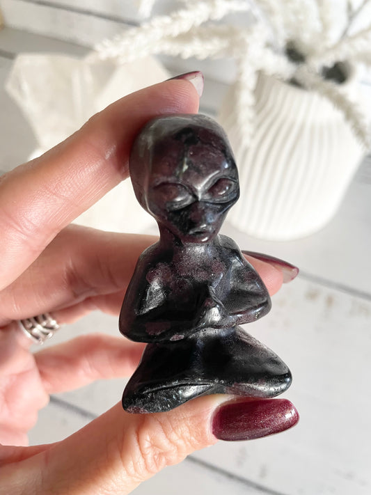 Meditating Alien ~ Garnet