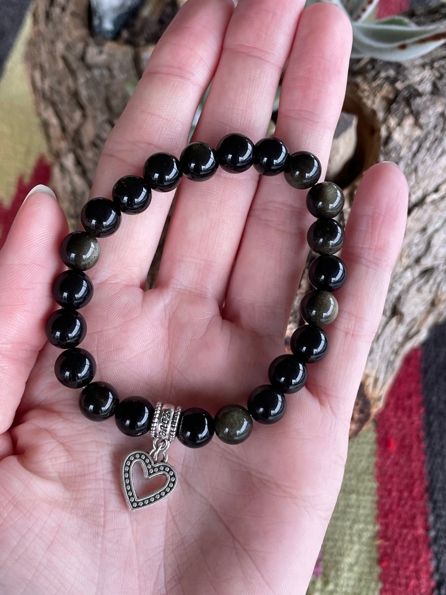 Gold Sheen Obsidian Healing Bracelet ~ Universe