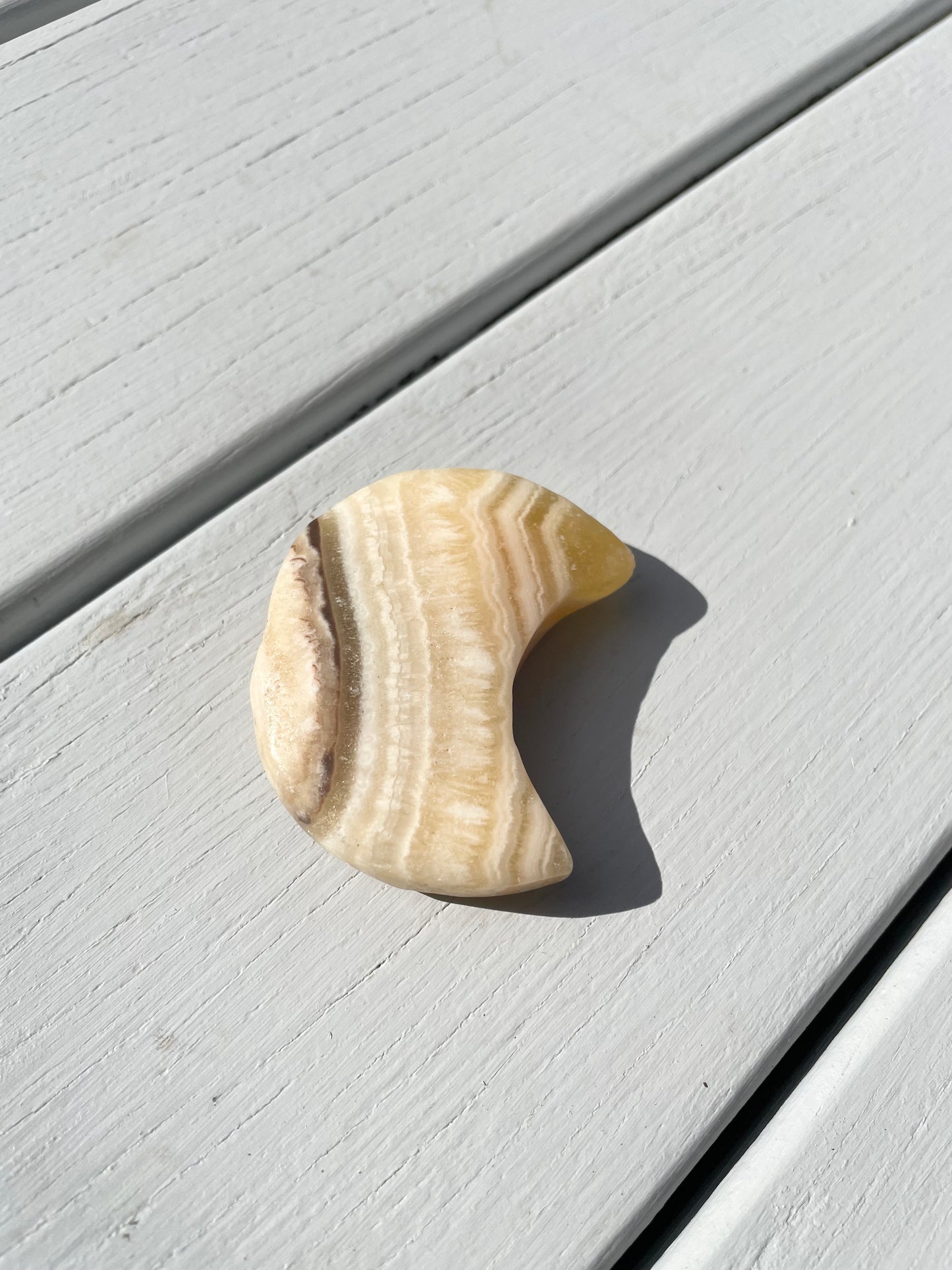 Orange Calcite Moon