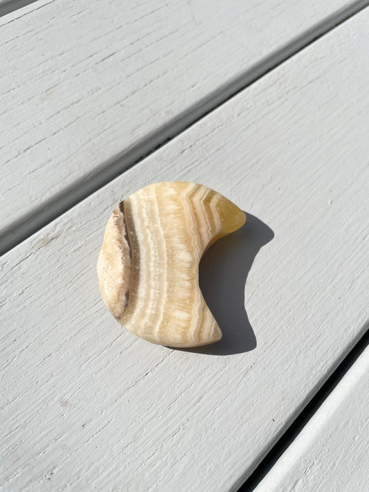 Orange Calcite Moon