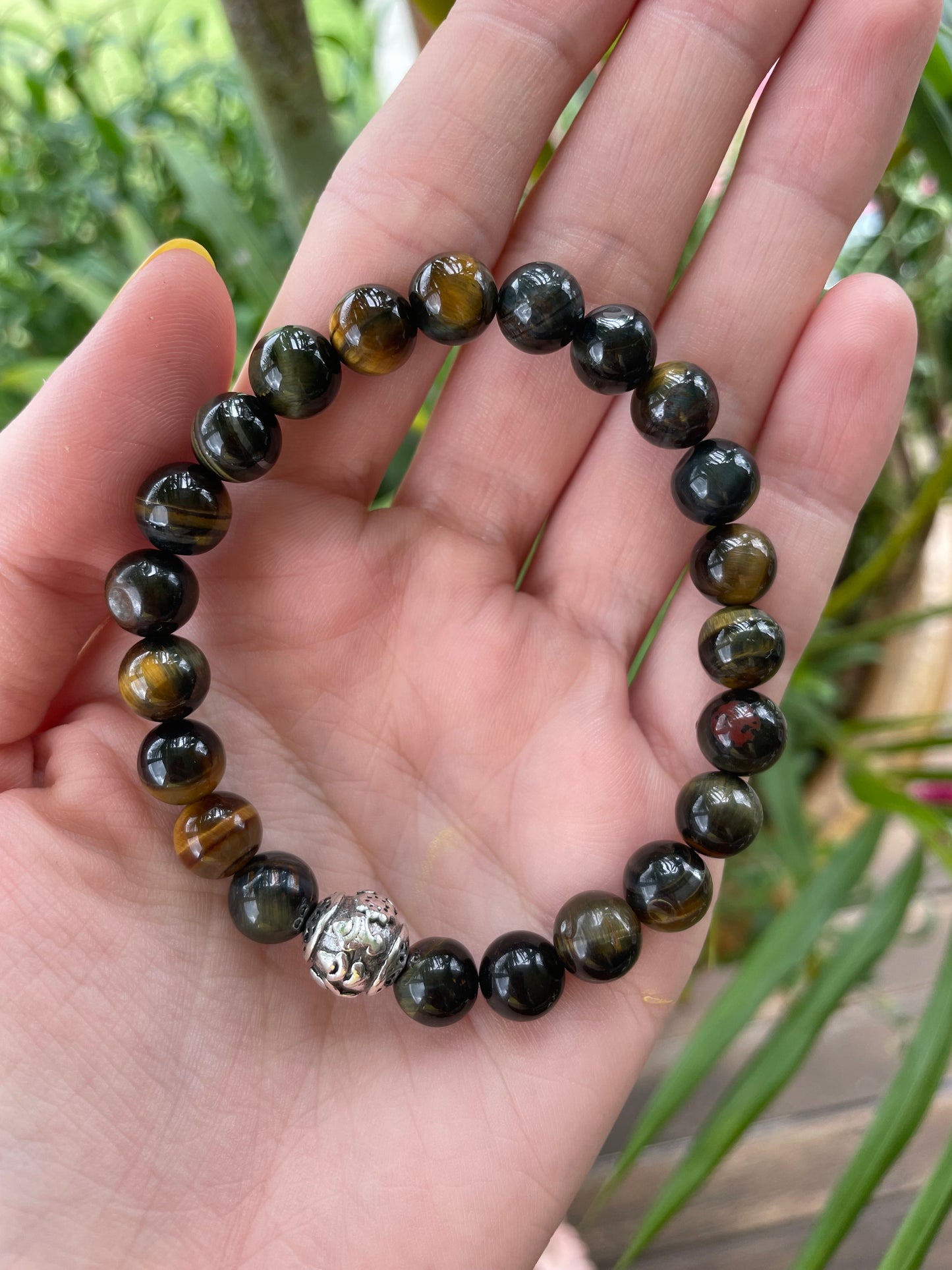 Blue Tigers Eye Healing Bracelet ~  Vortex