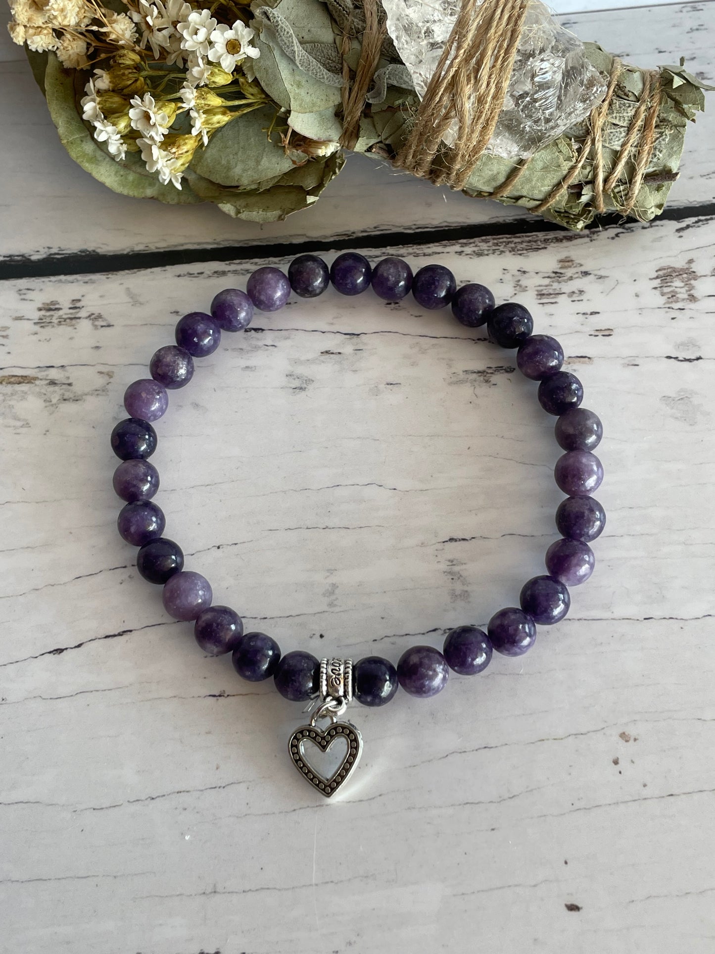 Lepidolite Healing Anklet ~ HARMONY