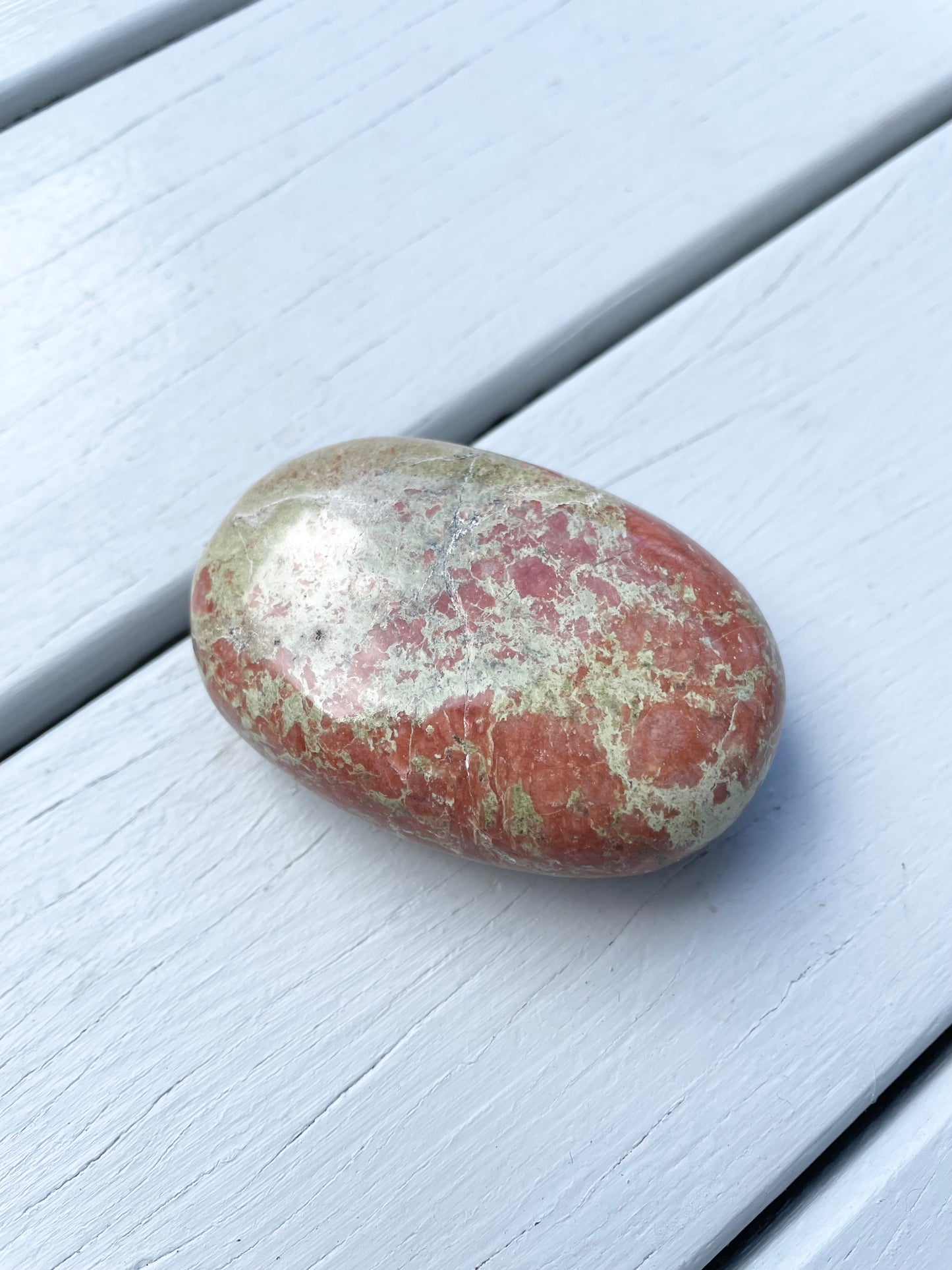 Unakite Palm Stone