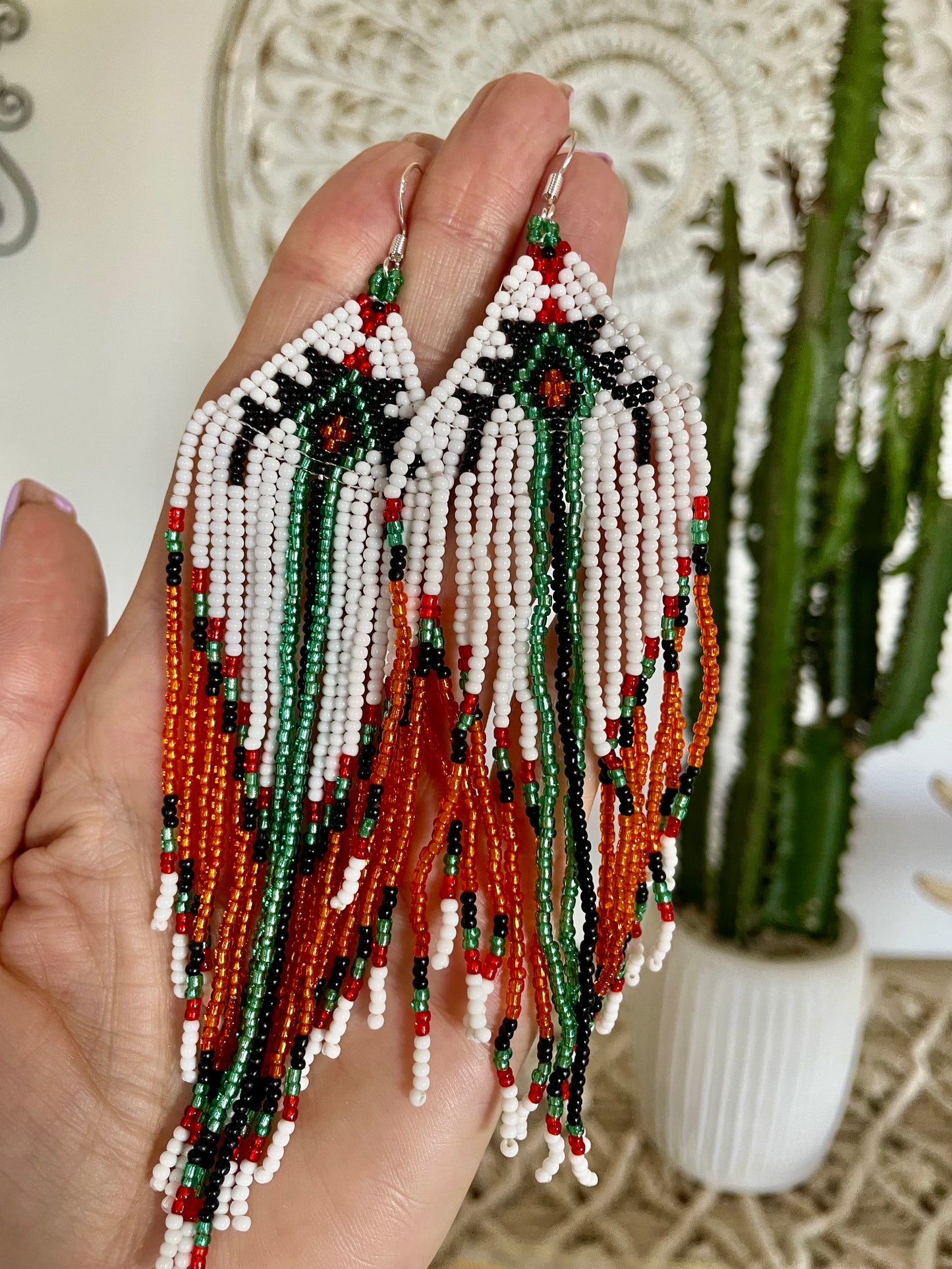 Cherokee Spirit - Seed bead dangles 5
