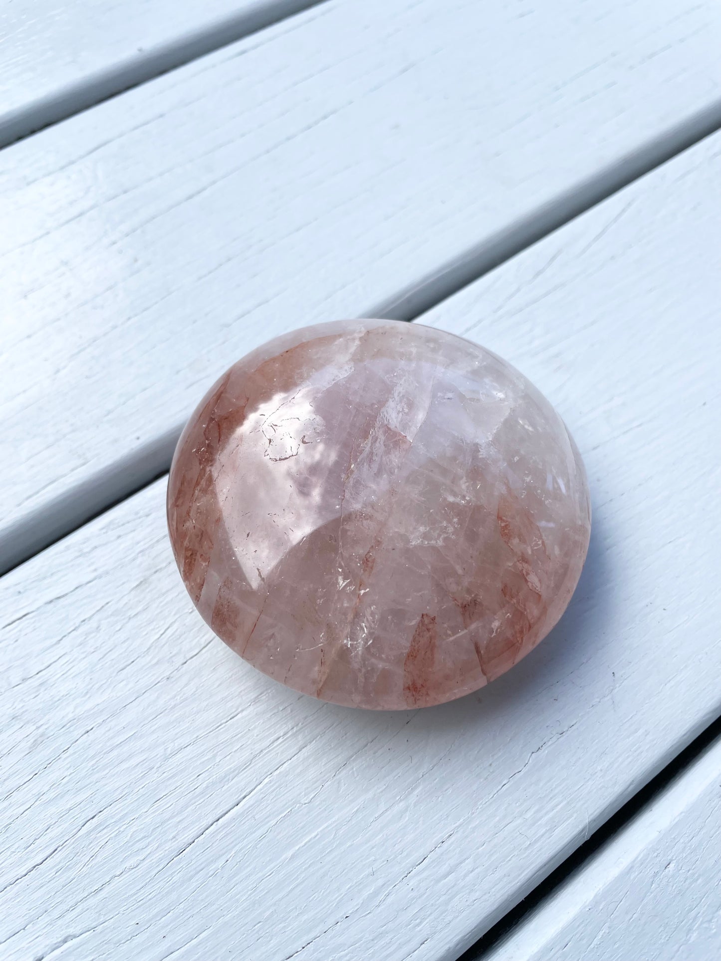 Fire Quartz Palm Stone